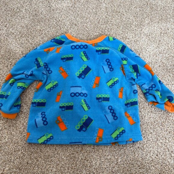 ??Vintage Disney Tigger long sleeve fleece shirt blue orange 18m - Picture 9 of 9